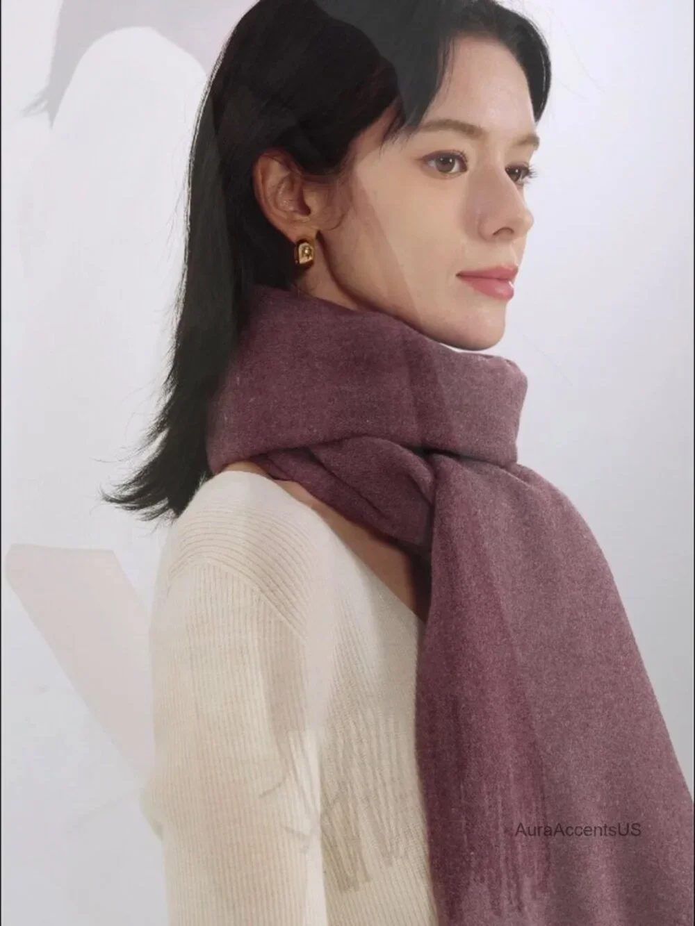 Cashmere Feel Scarf Shawl Wrap Winter Wedding Pashmina